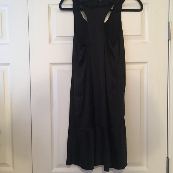 Express Black Racerback Ruffle Dress Size Small - Picture 5 of 7